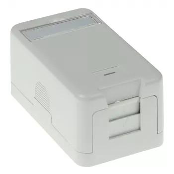 ACT Keystone Aufputzgehäuse 1 Port, Weiß, 1 Stück
