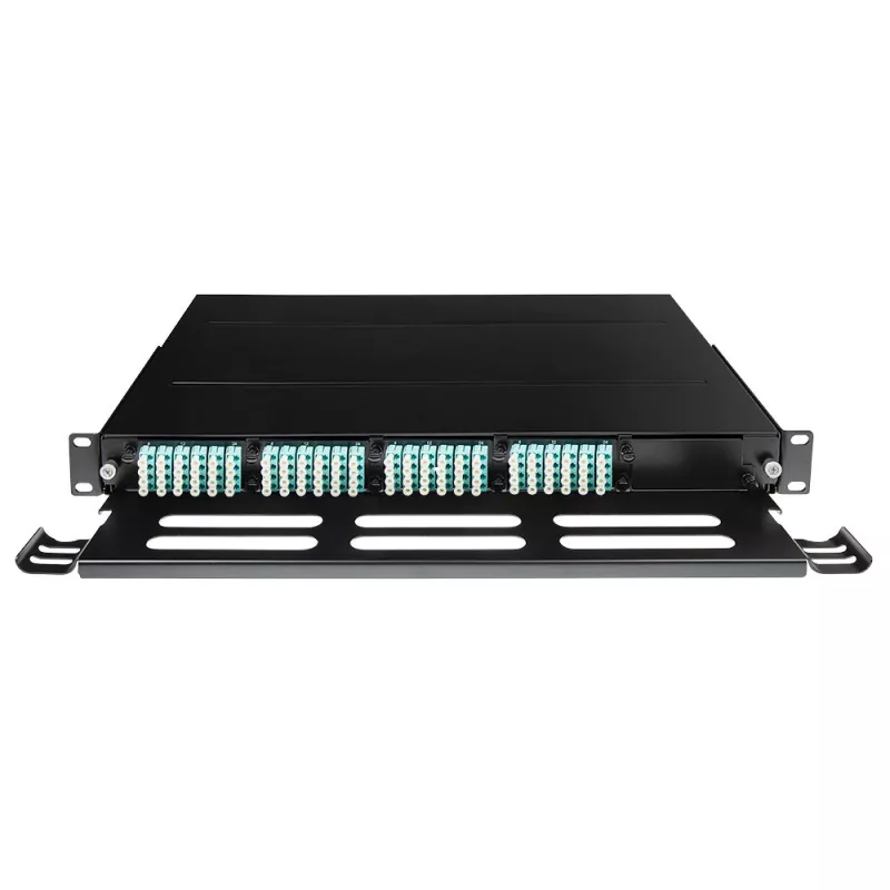 ACT Fiber Panel High Density für 5 MTP®-MPO Kassetten, PG11, PG13, Schwarz, Metall