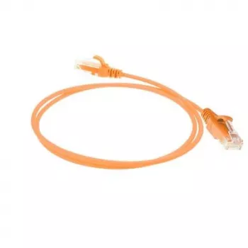 ACT Orange 1 Meter LSZH U/UTP CAT6 Datacenter Slimline Patchkabel rastnasenfrei mit RJ45-Steckern