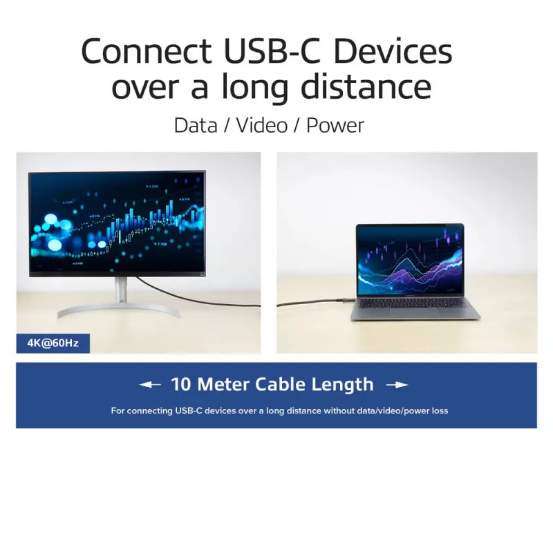 ACT USB-C 3.2 Gen2 Active Optical Kabel (AOC) Verbindungskabel, 10 m