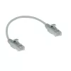 ACT Grau 0,15 Meter LSZH U/UTP CAT6 Datacenter Slimline Patchkabel, rastnasenfrei mit RJ45-Steckern