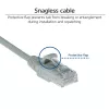 ACT Grau 0,15 Meter LSZH U/UTP CAT6 Datacenter Slimline Patchkabel, rastnasenfrei mit RJ45-Steckern