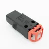 ACT C19 IEC Lock+ wiederanschließbar schwarz, PA190100BK, C19, Gerade, Buchse, 250 V, 16 A, Schwarz, Rot