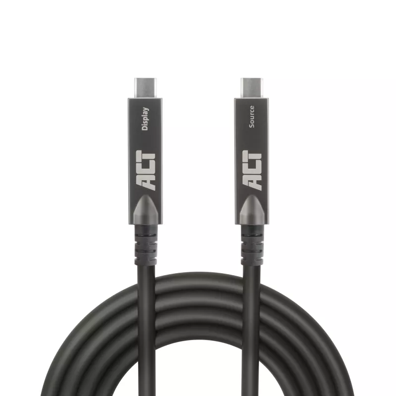 ACT USB-C 3.2 Gen2 Aktives Optisches Kabel (AOC), für Touchpanels, Video, Daten, Strom, 3 m
