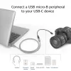 ACT USB Type-C-Buchse auf USB Micro-B-2.0-Stecker-Adapterkabel 0,2 m