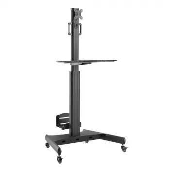 ACT Mobile Workstation für einen Monitor, mit CPU-Halterung, Tastatur- und Mausablage