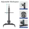 ACT Mobile Workstation für einen Monitor, mit CPU-Halterung, Tastatur- und Mausablage