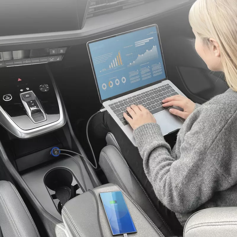 ACT 2-Port USB-C Schnelllade-Autoladegerät 95W mit Power Delivery PPS, Quick Charge und GaNFast