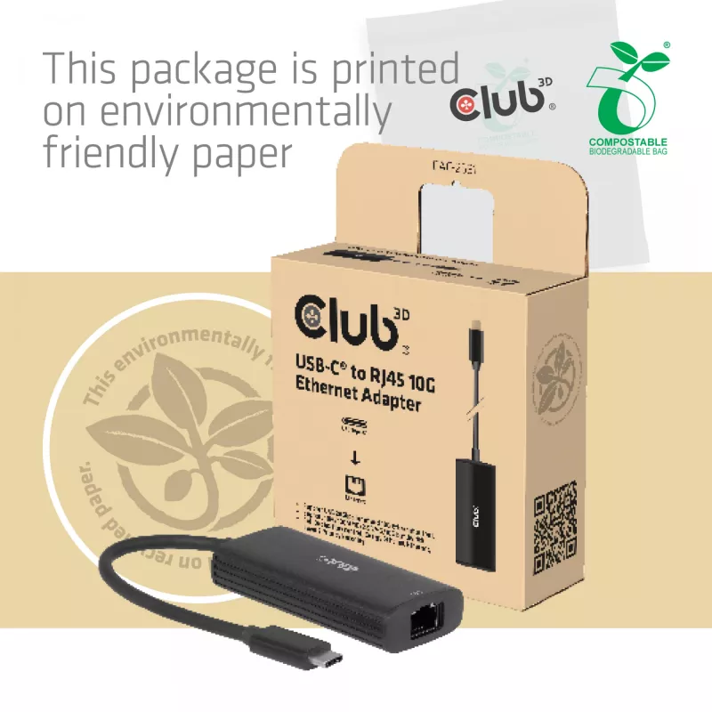 CLUB3D CAC-2531 Laptop-Dockingstation/Port-Replikator Kabelgebunden USB 3.2 Gen 1 (3.1 Gen 1) Type-C Schwarz