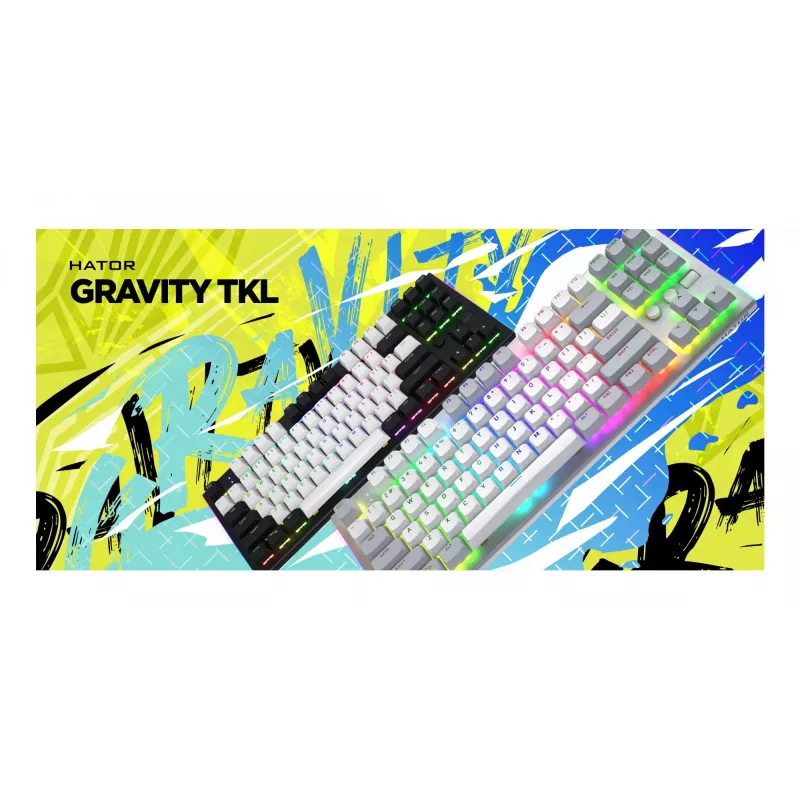 HATOR Gravity TKL Tastatur Gaming USB QWERTY US English Schwarz