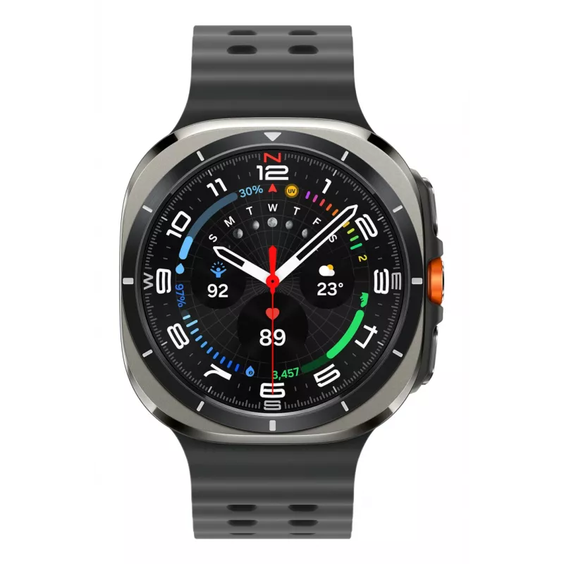 Samsung Galaxy Watch Ultra 3.81 cm (1.5 Zoll) AMOLED 47 mm Digital 480 x 480 Pixel Touchscreen 4G Silber WLAN GPS (Satellit)