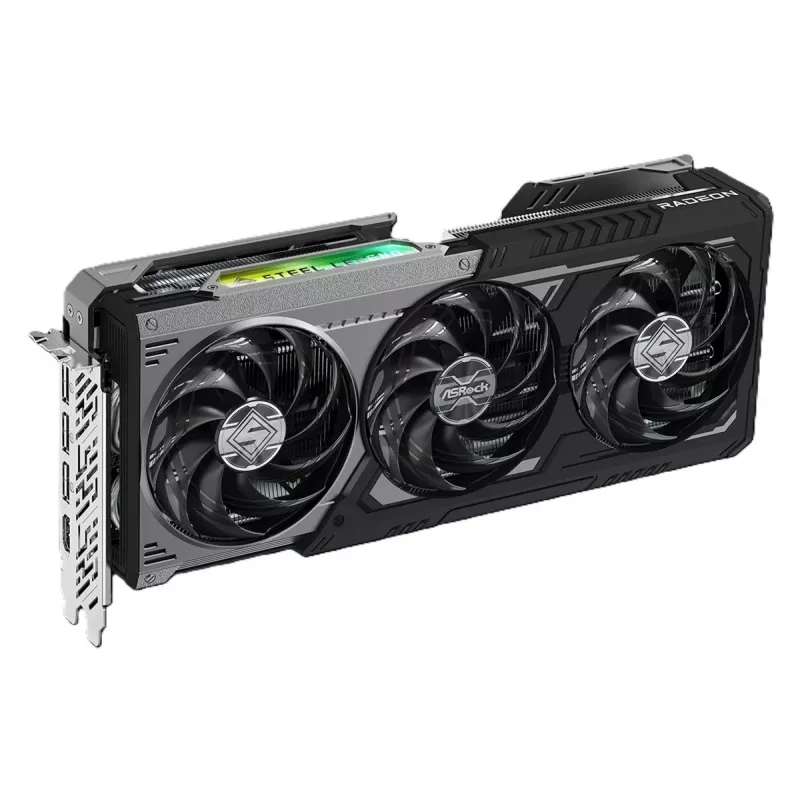 ASRock Radeon RX 9070 GRE Steel Legend Dark 12GB OC Grafikkarte