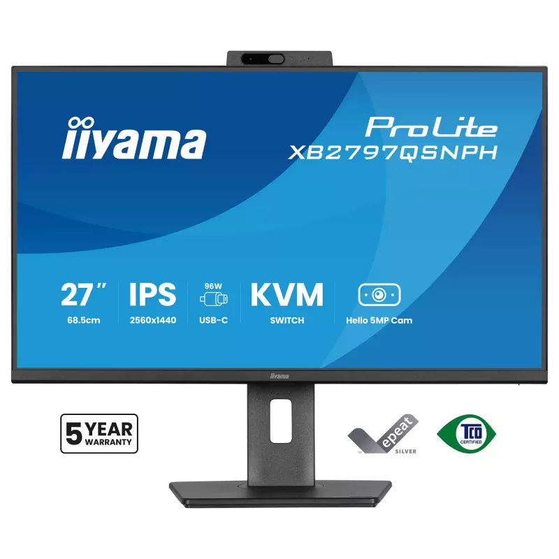 iiyama ProLite XB2797QSNPH-B1 27 inch QHD IPS 75Hz Monitor