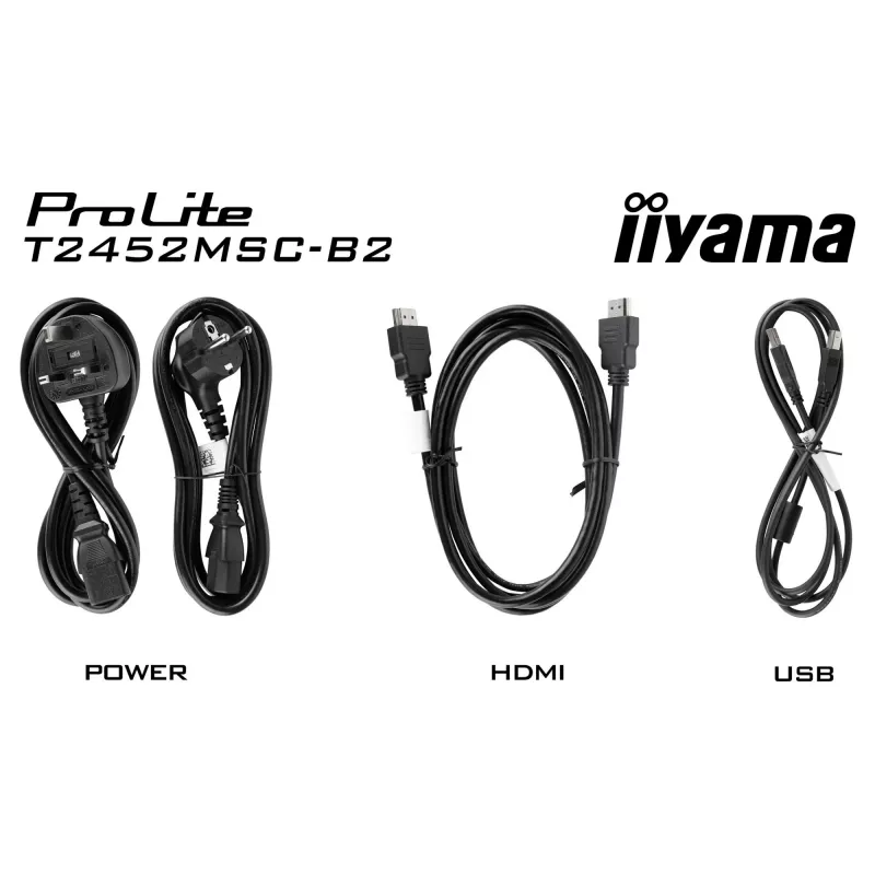 iiyama ProLite T2452MSC-B2 23.8 inch FHD Touchscreen-Monitor