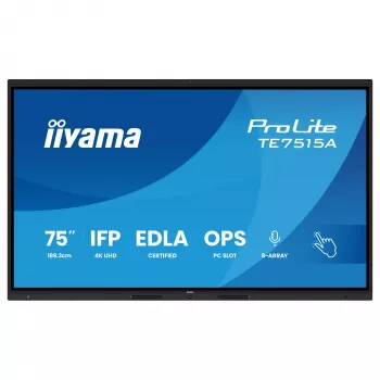 iiyama ProLite TE7515A-B2AG 75 inch 4K interaktives Touch-Display