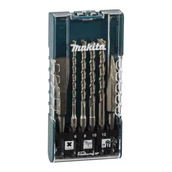 Makita E-15746 SDS-Plus Bohrer- und Meißelset, 6-teilig