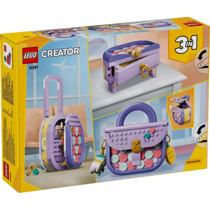 LEGO Creator 3-in-1 31391 Modische Tasche mit Stauraum (272 Teile)