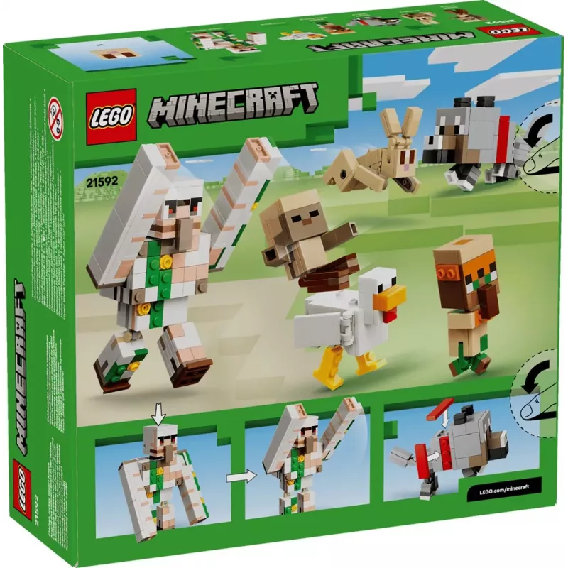 LEGO Minecraft 21592 Hühnerreiter-Wüstenangriff (428 Teile)