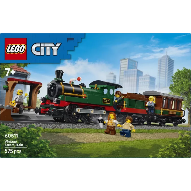 LEGO City 60511 Historische Dampfeisenbahn (575 Teile)
