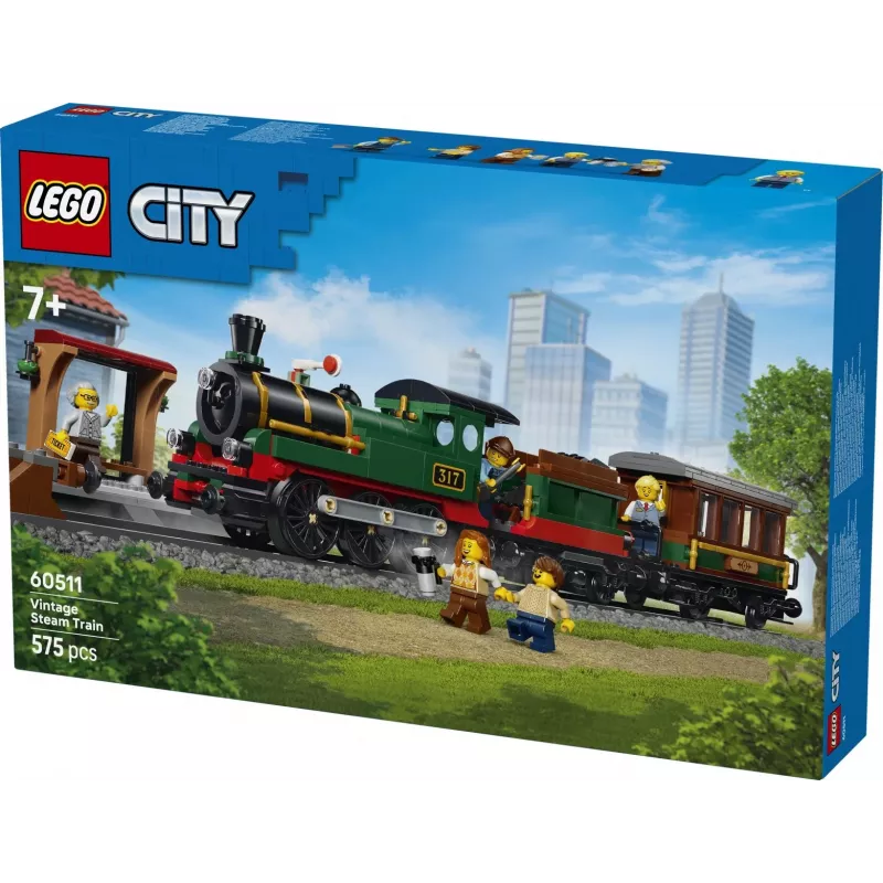 LEGO City 60511 Historische Dampfeisenbahn (575 Teile)