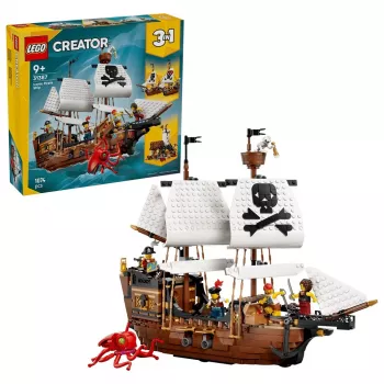 LEGO Creator 3-in-1 31387 Ikonisches Piratenschiff (1074 Teile)