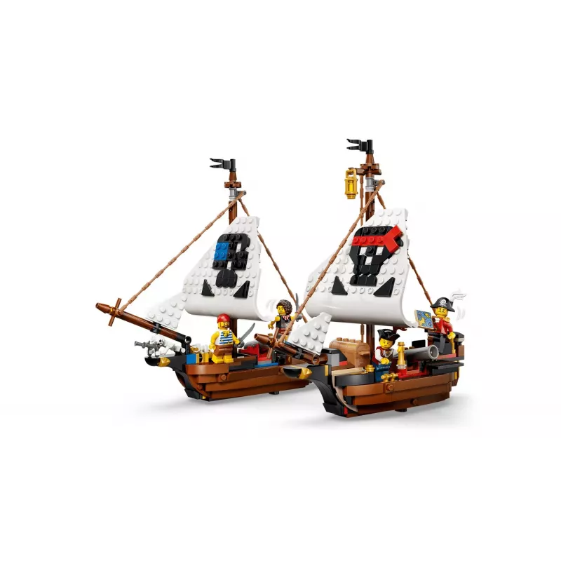 LEGO Creator 3-in-1 31387 Ikonisches Piratenschiff (1074 Teile)