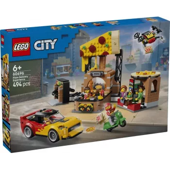 LEGO City 60496 Pizza-Lieferservice mit Fahrzeugen (494 Teile)