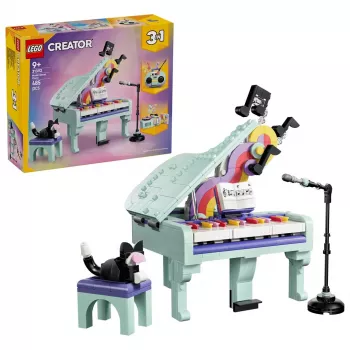 LEGO Creator 3-in-1 31392 Deko-Klavier mit Katze (485 Teile)