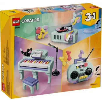 LEGO Creator 3-in-1 31392 Deko-Klavier mit Katze (485 Teile)