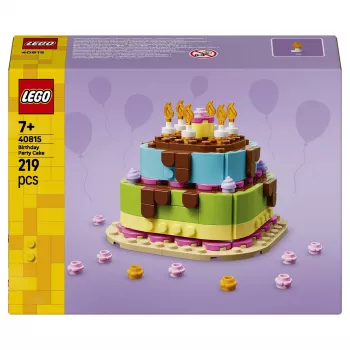 LEGO 40815 Geburtstagstorte - baubare Torte mit Kerzen (219 Teile)