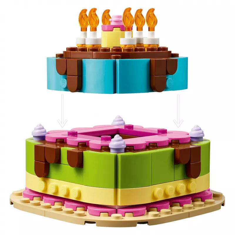 LEGO 40815 Geburtstagstorte - baubare Torte mit Kerzen (219 Teile)