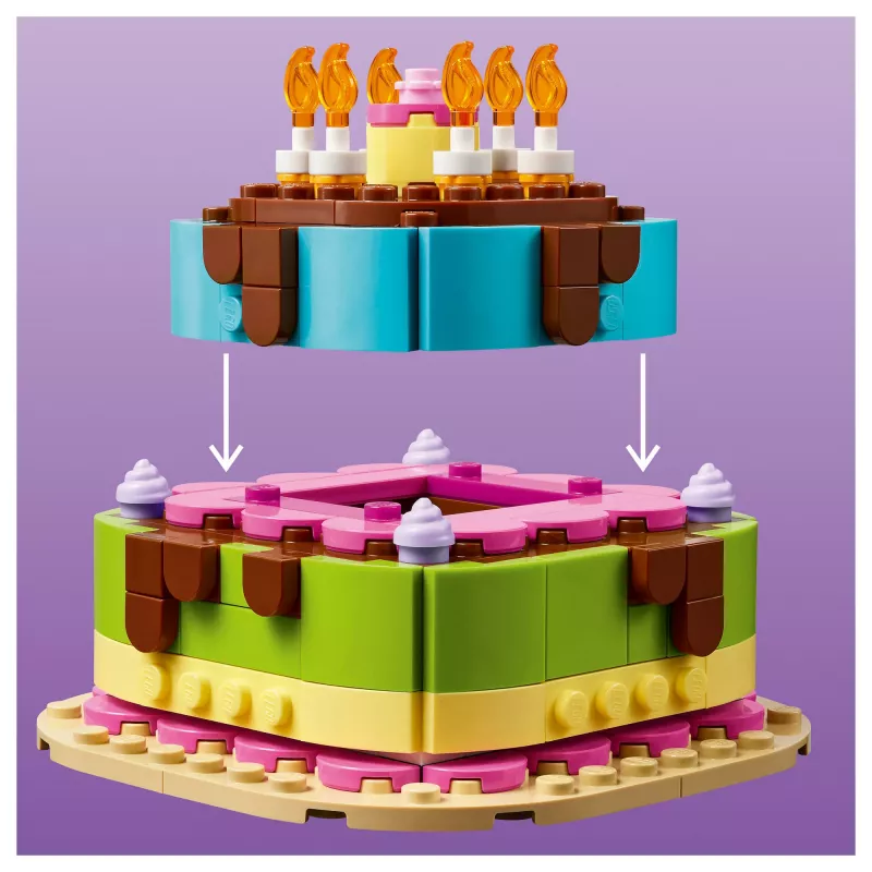 LEGO 40815 Geburtstagstorte - baubare Torte mit Kerzen (219 Teile)