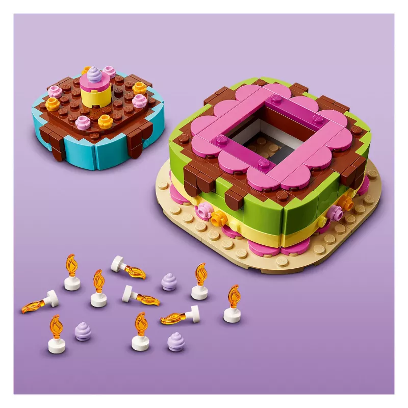 LEGO 40815 Geburtstagstorte - baubare Torte mit Kerzen (219 Teile)
