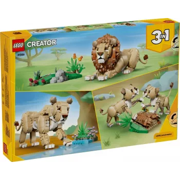 LEGO Creator 3-in-1 31386 Wilde Tiere: Majestätischer Löwe (839 Teile)