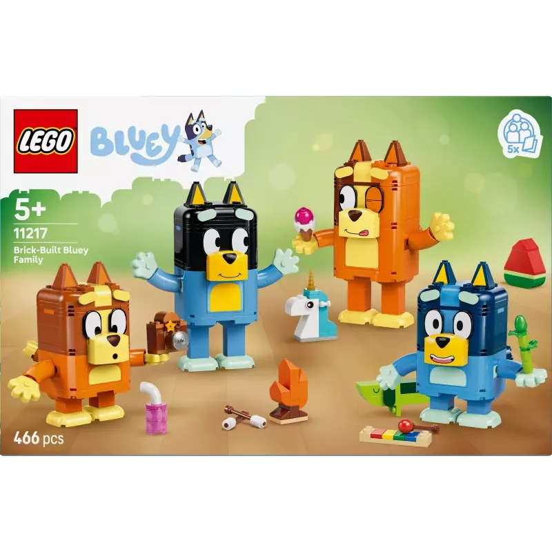 LEGO Bluey 11217 Bluey-Familie aus Steinen (466 Teile)