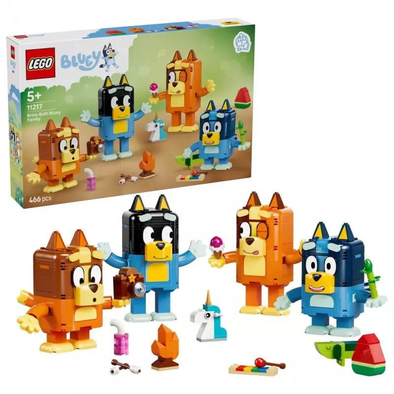 LEGO Bluey 11217 Bluey-Familie aus Steinen (466 Teile)