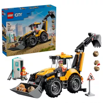 LEGO City 60480 Gelber Baggerlader (301 Teile)