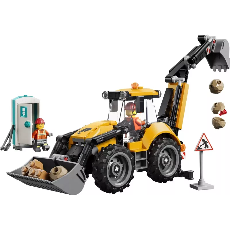 LEGO City 60480 Gelber Baggerlader (301 Teile)