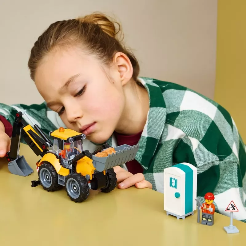 LEGO City 60480 Gelber Baggerlader (301 Teile)