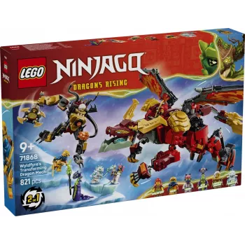 LEGO NINJAGO 71868 Wyldfyres verwandelbarer Drachen-Mech (821 Teile)