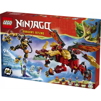 LEGO NINJAGO 71868 Wyldfyres verwandelbarer Drachen-Mech (821 Teile)