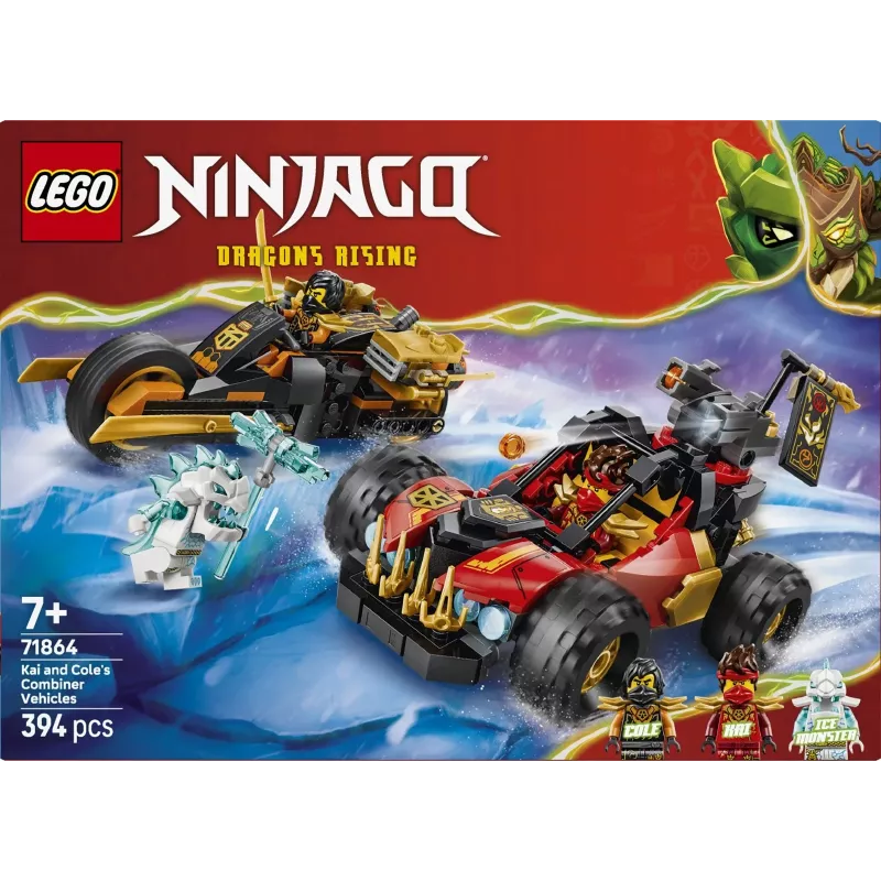 LEGO NINJAGO 71864 Kais und Coles Kombi-Fahrzeuge (394 Teile)