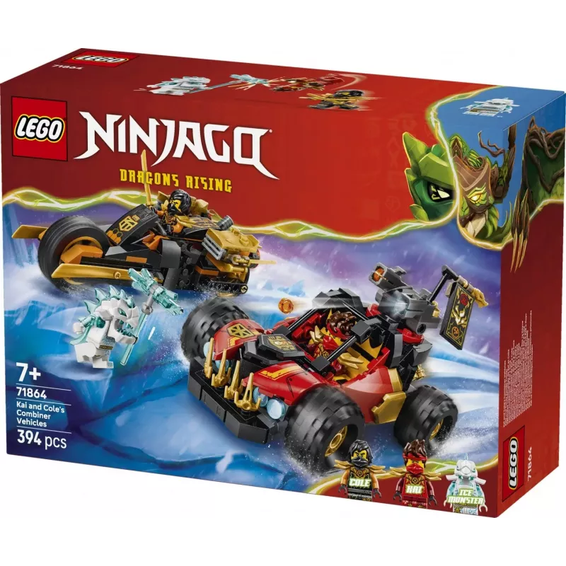 LEGO NINJAGO 71864 Kais und Coles Kombi-Fahrzeuge (394 Teile)