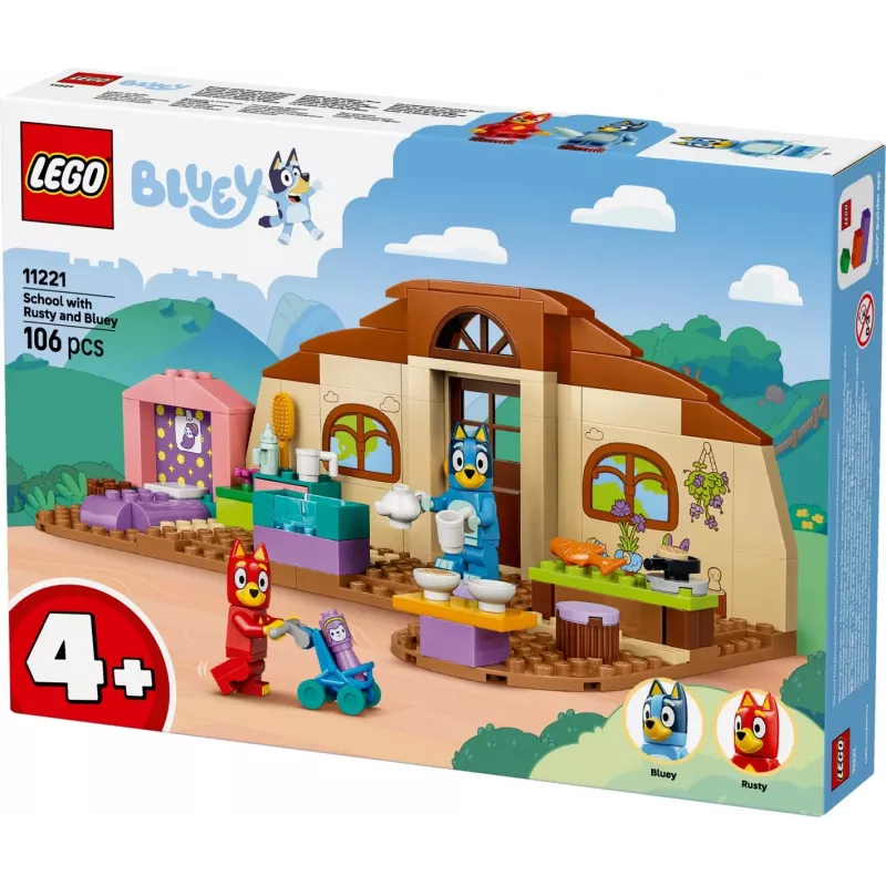 LEGO Bluey 11221 Schule mit Rusty und Bluey (106 Teile)