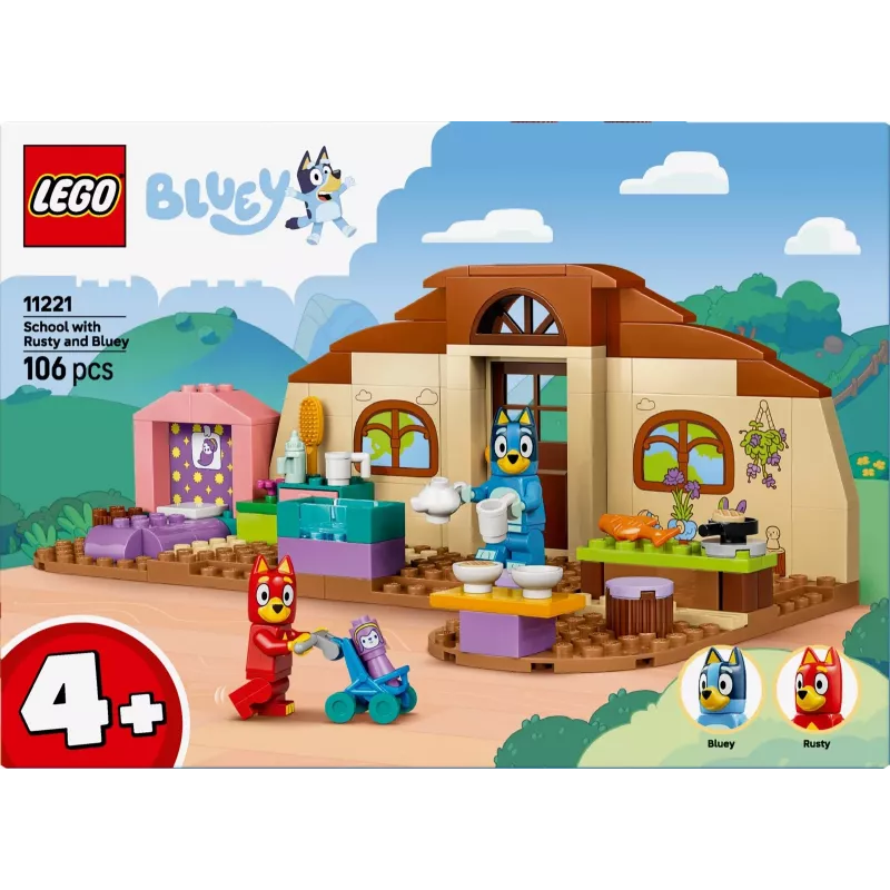 LEGO Bluey 11221 Schule mit Rusty und Bluey (106 Teile)
