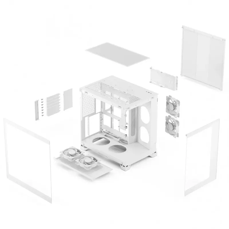 Fractal Design Pop 2 Vision White RGB ATX Mid-Tower Gehäuse (Tempered Glass)
