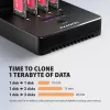 AXAGON ADSA-M2C44 USB4 40Gbps 4-Bay M.2 NVMe SSD Docking Station mit Offline-Klonfunktion, Aluminium, aktive Kühlung