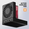 AXAGON ADSA-M2C44 USB4 40Gbps 4-Bay M.2 NVMe SSD Docking Station mit Offline-Klonfunktion, Aluminium, aktive Kühlung