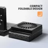 AXAGON ADSA-M2C44 USB4 40Gbps 4-Bay M.2 NVMe SSD Docking Station mit Offline-Klonfunktion, Aluminium, aktive Kühlung