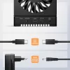 AXAGON ADSA-M2C44 USB4 40Gbps 4-Bay M.2 NVMe SSD Docking Station mit Offline-Klonfunktion, Aluminium, aktive Kühlung